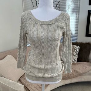 NEW Knit Beige Sweater
